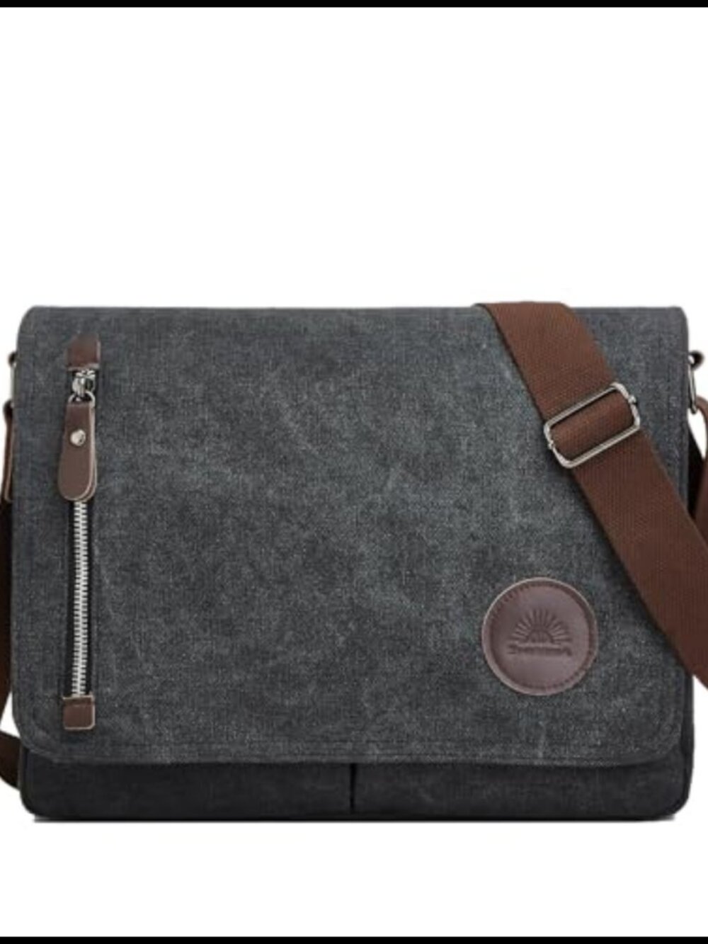 Canvas Satchel Messenger Bag Vintage Shoulder Laptop Bag Adjustable Strap